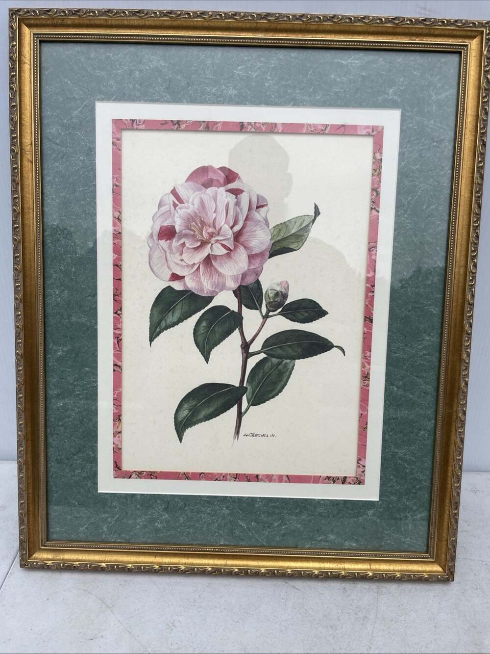 Anne Marie Trechslin Pink Flower Art Frame 20x24